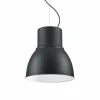 Luminaires Antiques-Luminaires Ideallux Suspension Ideallux BREEZE Noir, Blanc, 1 lumière