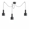 Luminaires Ideallux Suspension Ideallux HOLLY Noir, 3 lumières* Suspensions