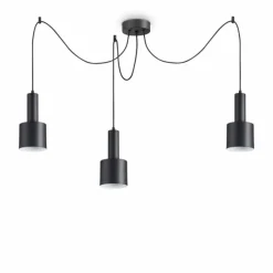 Luminaires Ideallux Suspension Ideallux HOLLY Noir, 3 lumières* Suspensions