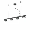 Luminaires Ideallux Suspension Ideallux MINOR Noir, 4 lumières* Suspensions