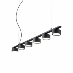 Luminaires Ideallux Suspension Ideallux MINOR Noir, 6 lumières* Suspensions