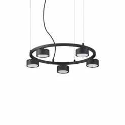 Luminaires Ideallux Suspension Ideallux MINOR Noir, 5 lumières* Suspensions