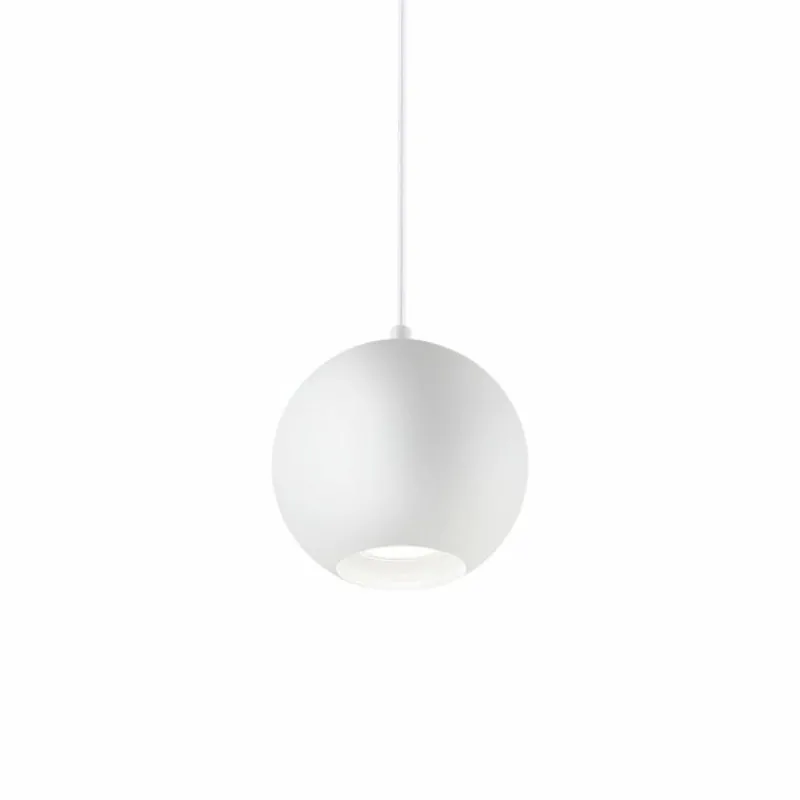 Lampes À Boules-Luminaires Ideallux Suspension Ideallux MR Blanc, 1 lumière