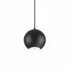 Lampes À Boules-Luminaires Ideallux Suspension Ideallux MR Noir, 1 lumière