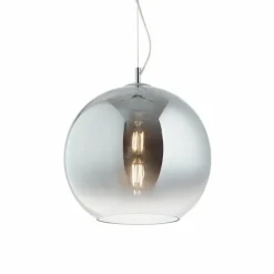 Suspension Verre Fumé-Luminaires Ideallux Suspension Ideallux NEMO Noir, 1 lumière
