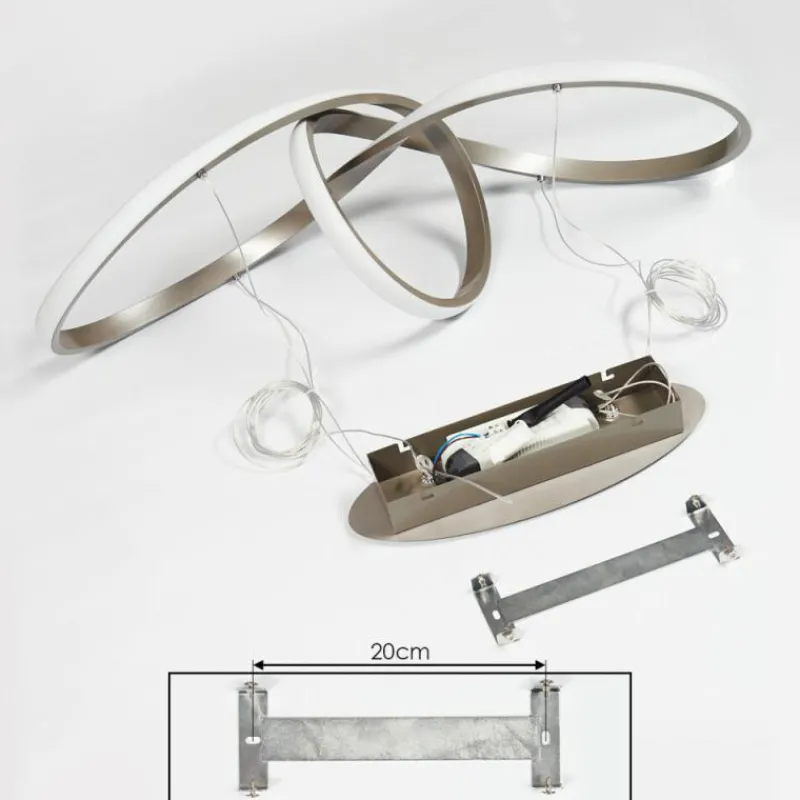 hofstein Suspension Ignal LED Nickel mat, 1 lumière