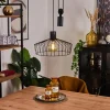 Lampes Vintages & Rétros-hofstein Suspension Ilihuli Noir, 1 lumière