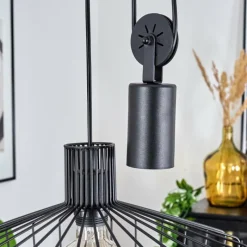 Lampes Vintages & Rétros-hofstein Suspension Ilihuli Noir, 1 lumière