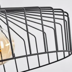 Lampes Industrielles-hofstein Suspension Ilihuli Noir, 2 lumières