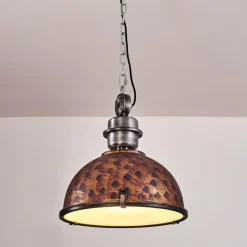 Lampes Industrielles-hofstein Suspension Ilvy Brun, 1 lumière