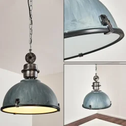 hofstein Suspension Ilvy Gris, Argenté, 1 lumière