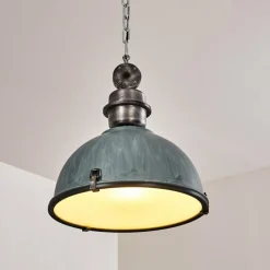 hofstein Suspension Ilvy Gris, Argenté, 1 lumière
