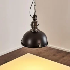 Lampes Industrielles-hofstein Suspension Ilvy LED Noir, 1 lumière