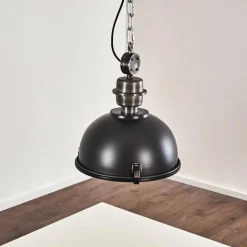 Lampes Industrielles-hofstein Suspension Ilvy LED Noir, 1 lumière