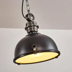 Lampes Industrielles-hofstein Suspension Ilvy LED Noir, 1 lumière