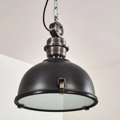 Lampes Industrielles-hofstein Suspension Ilvy LED Noir, 1 lumière