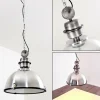 Lampes Industrielles-hofstein Suspension Ilvy Nickel mat, 1 lumière