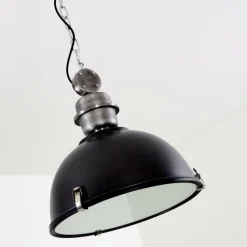 Lampes Industrielles-hofstein Suspension Ilvy Noir, 1 lumière