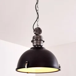 Lampes Industrielles-hofstein Suspension Ilvy Noir, 1 lumière