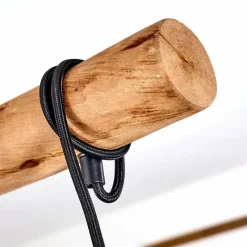 Lampes Vintages & Rétros-hofstein Suspension Imana Bois clair, Noir, 4 lumières