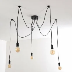 hofstein Suspension Imini Noir, 5 lumières