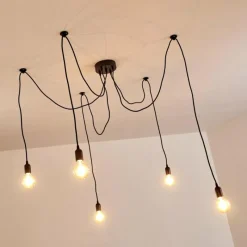 hofstein Suspension Imini Noir, 5 lumières