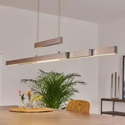 hofstein Suspension Inicio LED Nickel mat, 5 lumières
