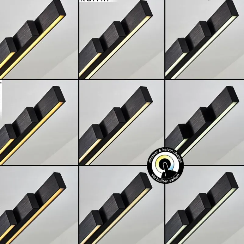 hofstein Suspension Inicio LED Noir, 3 lumières