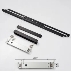 hofstein Suspension Inicio LED Noir, 3 lumières