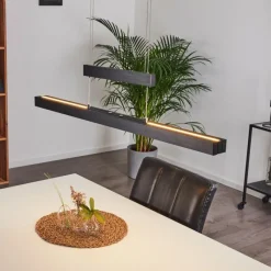 hofstein Suspension Inicio LED Noir, 3 lumières