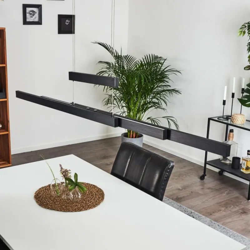 hofstein Suspension Inicio LED Noir, 3 lumières