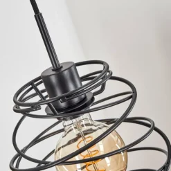 Lampes Vintages & Rétros-hofstein Suspension Iserables Noir, 1 lumière