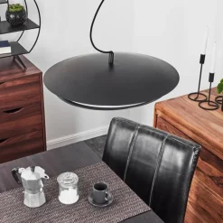 hofstein Suspension Ittingen LED Noir, 1 lumière, Changeur de couleurs