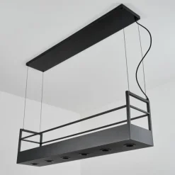 hofstein Suspension Jabilla Noir, 6 lumières