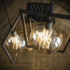 Lampes Industrielles-hofstein Suspension Janskloster Zingué, 3 lumières