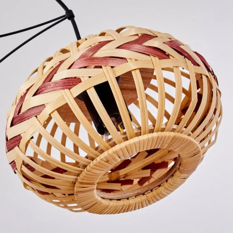 Style Boho-Chic-hofstein Suspension Jaurama Noir, 3 lumières