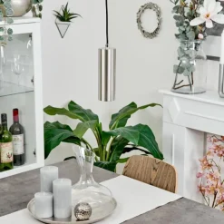 hofstein Suspension Javel Chrome, Nickel mat, 1 lumière* Suspensions