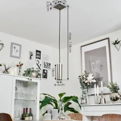 hofstein Suspension Javel Chrome, Nickel mat, 1 lumière* Suspensions