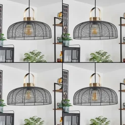 Lampes Vintages & Rétros-hofstein Suspension Jessie Noir, 1 lumière