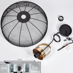 Lampes Vintages & Rétros-hofstein Suspension Jessie Noir, 1 lumière