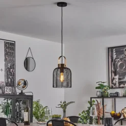 Lampes Vintages & Rétros-hofstein Suspension Jessie Noir, 1 lumière