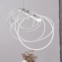 hofstein Suspension Jimma LED Blanc, 8 lumières