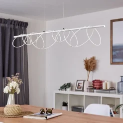 hofstein Suspension Jimma LED Blanc, 8 lumières