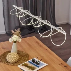 hofstein Suspension Jimma LED Blanc, 8 lumières