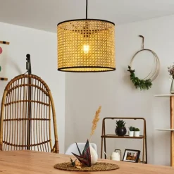 Style Boho-Chic-hofstein Suspension Jonas Noir, 1 lumière