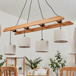 Lampes En Tissu-hofstein Suspension Jubileo Écru, 4 lumières