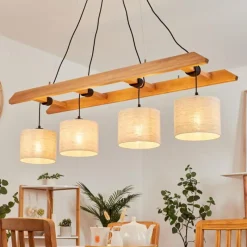 Lampes En Tissu-hofstein Suspension Jubileo Écru, 4 lumières