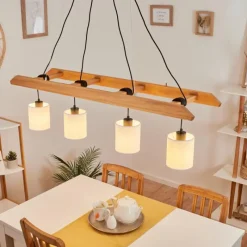 Lampes En Tissu-hofstein Suspension Jubileo Écru, 4 lumières