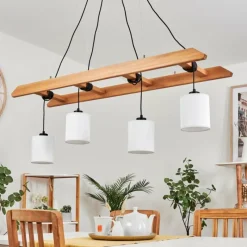Lampes En Tissu-hofstein Suspension Jubileo Écru, 4 lumières