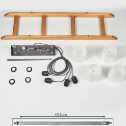 Lampes En Tissu-hofstein Suspension Jubileo Écru, 4 lumières